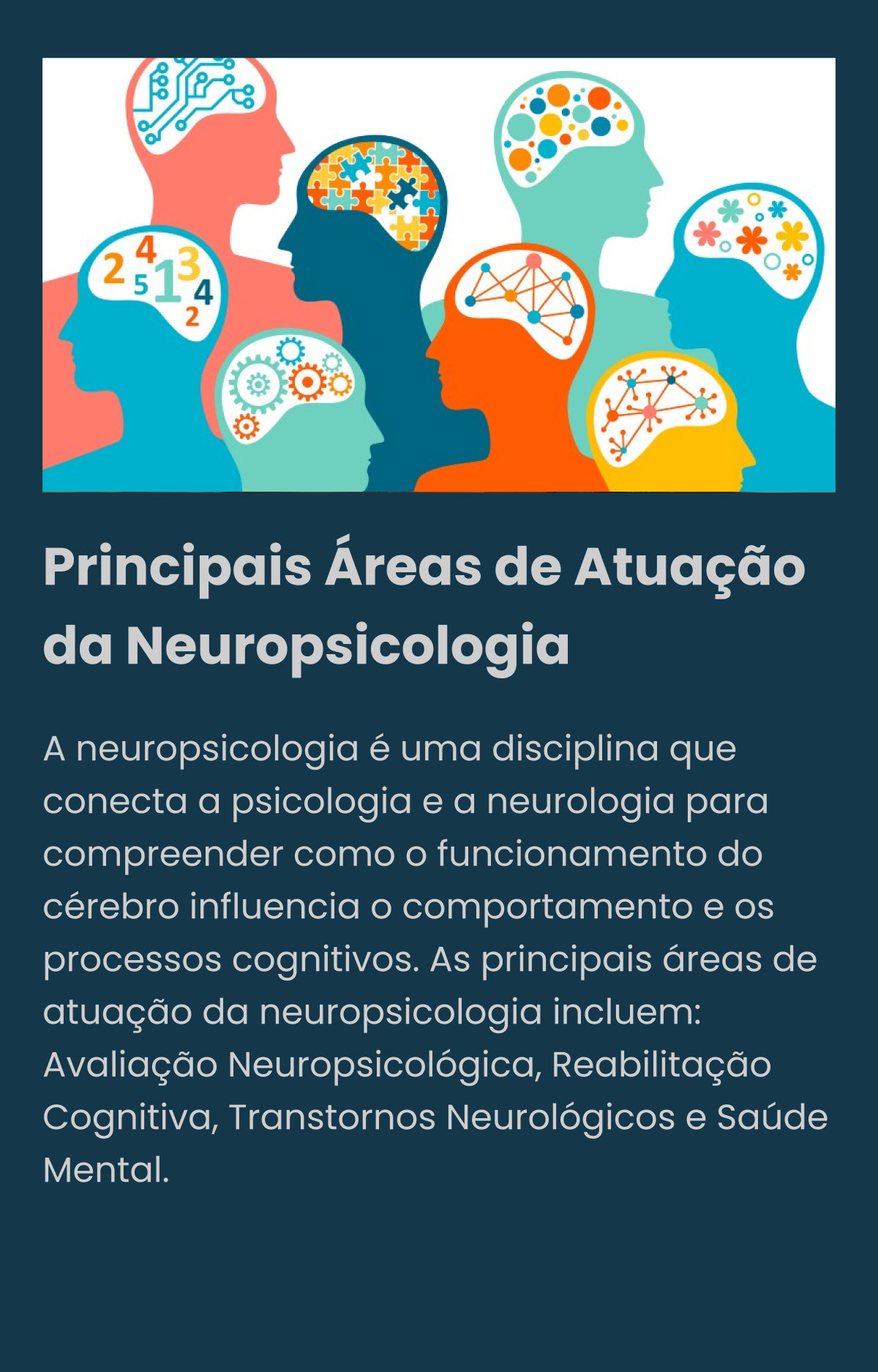 Principais Áreas de Atuação da Neuropsicologia
