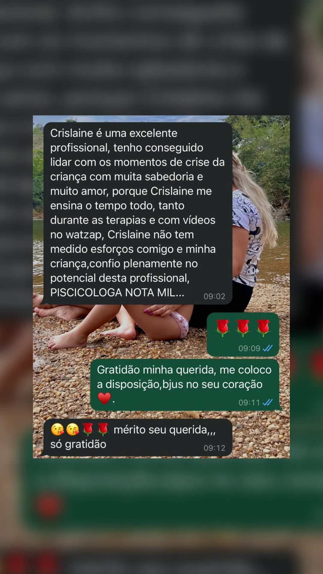 Depoimentos Clínica Desenvolver Psicologia