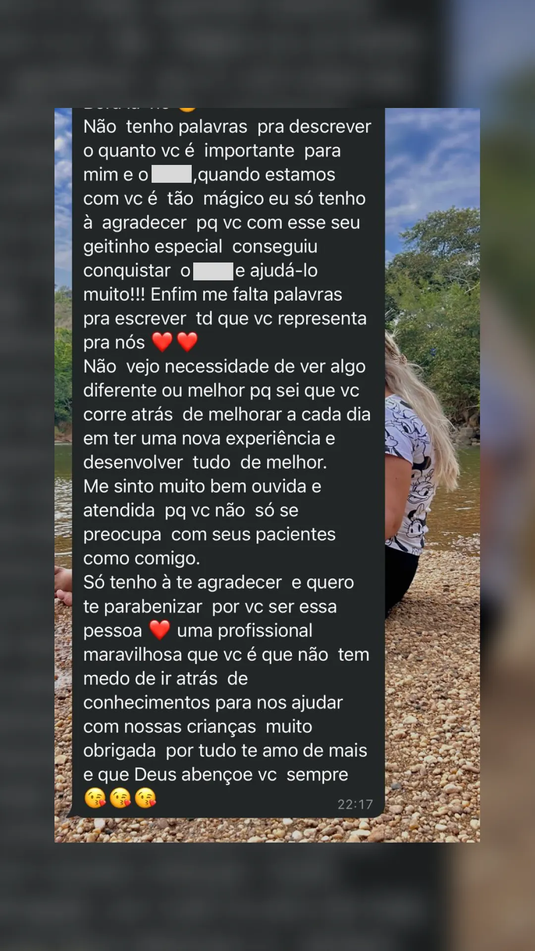 Depoimento Psicologia Espaço Multiterapeutico Desenvolver